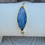 [Easton Elle] Marquise Adjustable Slider Bracelet in Blue Kyanite