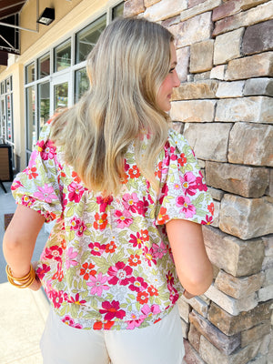 The Penny Hope Romantic Top-Sand | Back View