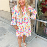 Michelle McDowell Morgan Afternoon Showers Dress-Plus Size