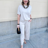 Midnight Drift Lounge Set in Cream