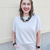 Midnight Drift Lounge Set in Cream