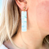 Ocean Waves Acrylic Earrings
