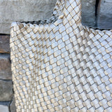 BC Bags Champagne Woven Tote