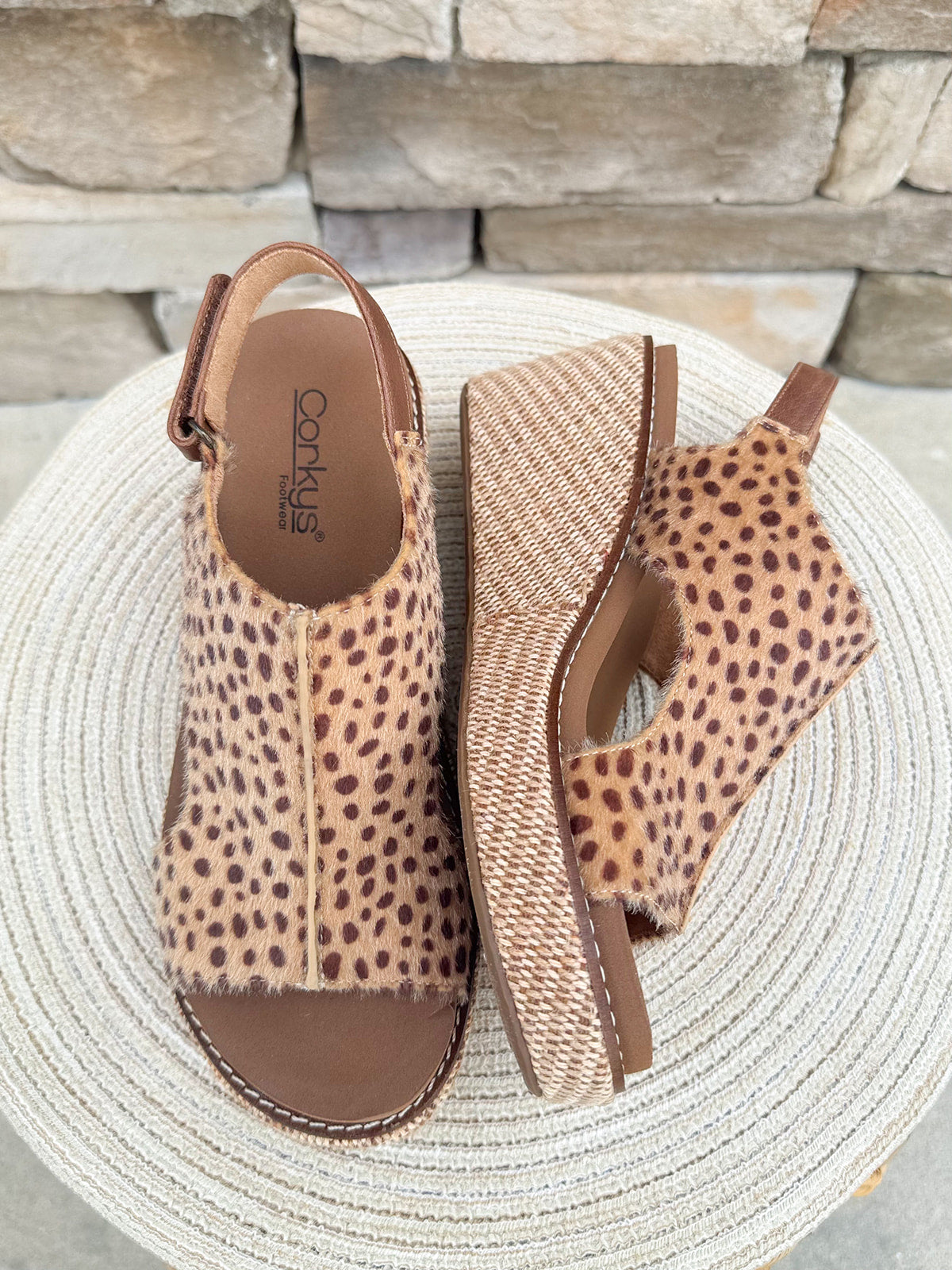 [Corkys] Carley Wedges in mini cheetah print