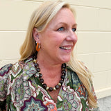 Mocha Marble Beaded Necklace