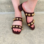 Venus Coffee Block Heel
