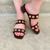 Venus Coffee Block Heel