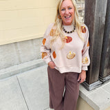 [Dear John] Cappuccino Audrey Wide Leg Crop Linen Pants