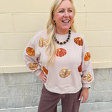 [Mary Square] Millie Traditional Pumpkins Sweatshirt