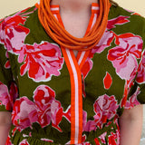 Rachel Rope Necklace in Orange