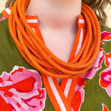 Rachel Rope Necklace in Orange