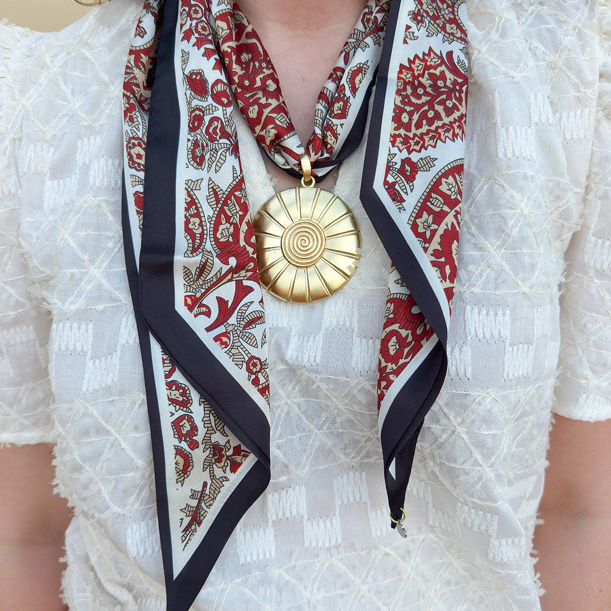 Aurora Medallion Scarf Necklace
