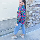 {FINAL SALE} Wildflower Crush High Neck Top