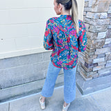 {FINAL SALE} Wildflower Crush High Neck Top