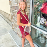 Michelle McDowell Nora Party Animal Garnet & Gold