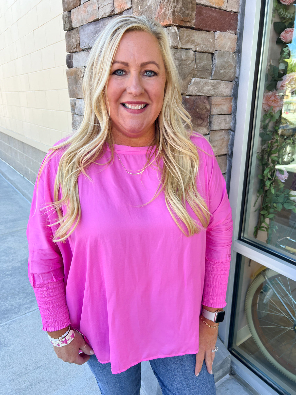First Thing Smocked Dolman Top