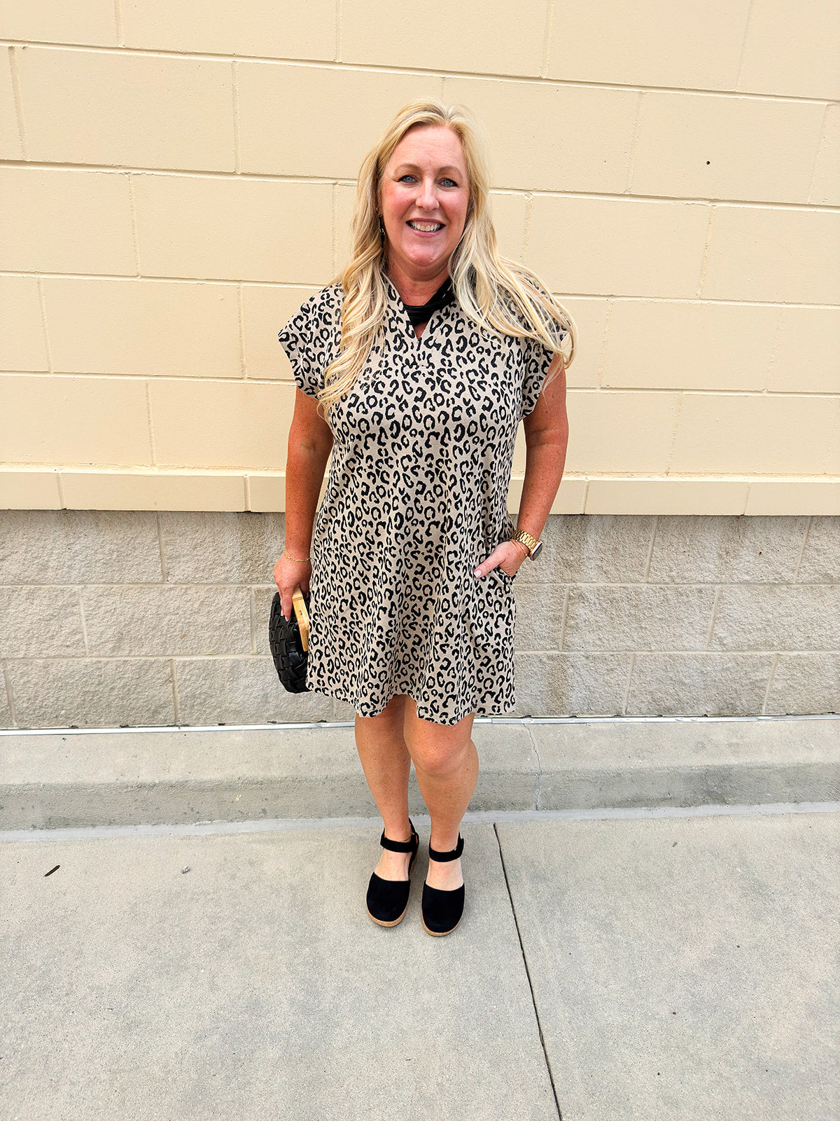Wild Elegance Leopard Mini Dress