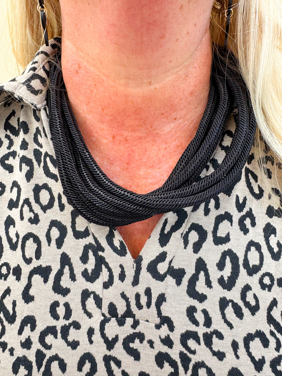 Rachel Rope Necklace in Black