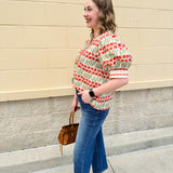 Sunset Bloom Caftan Top