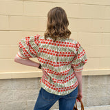 Sunset Bloom Caftan Top