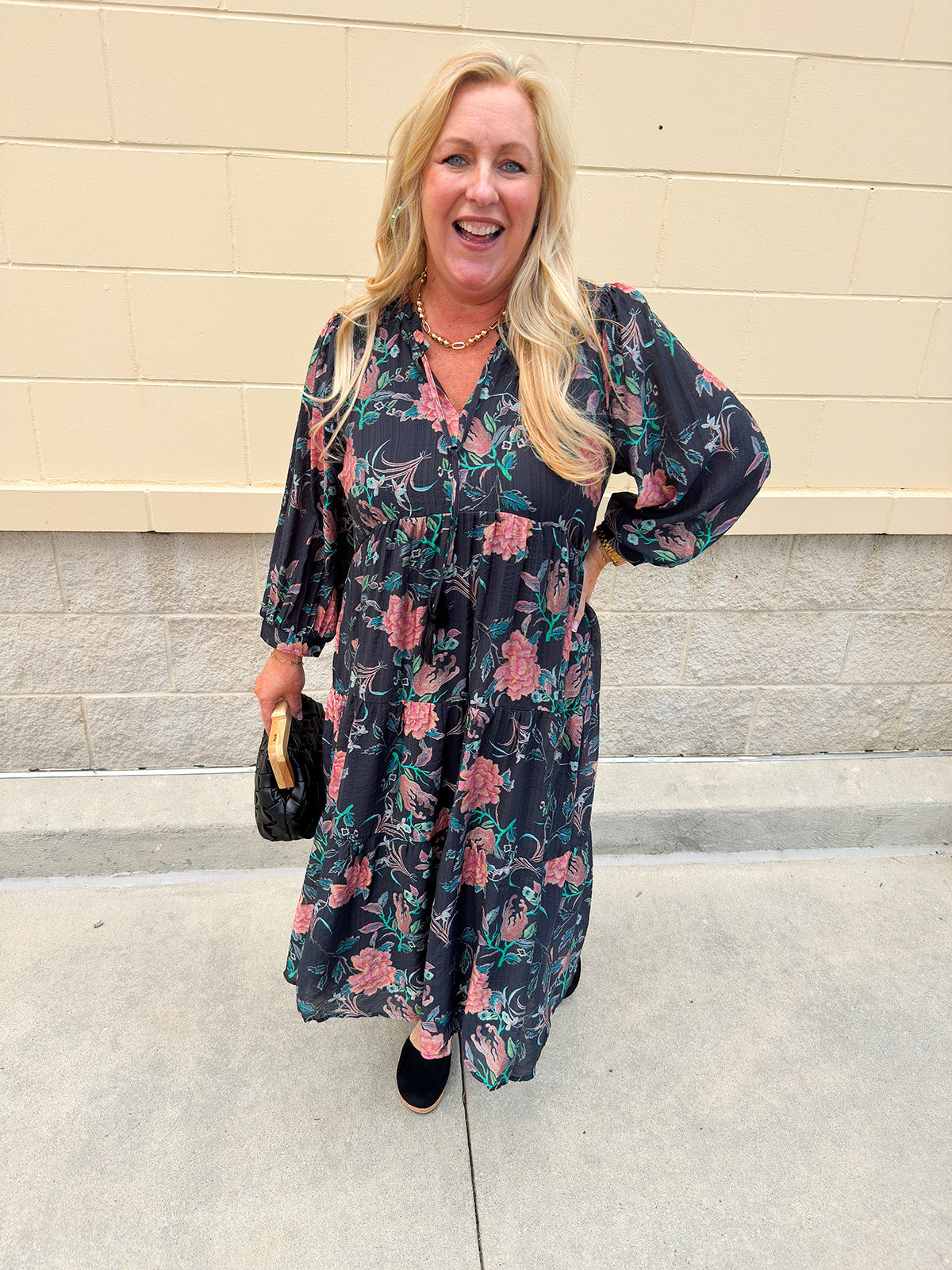 Painted Night Midi Dress