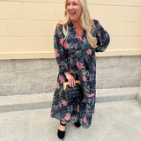 Painted Night Midi Dress