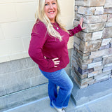 Dear John Nina Long Sleeve Top in Pomegranate