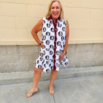 FSU Seminole White Tiered Sleeveless Dress