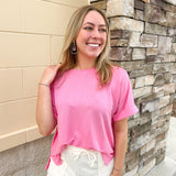 The Perfect Day Dolman Sleeve Top-Pink