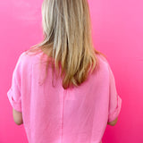 The Perfect Day Dolman Sleeve Top-Pink