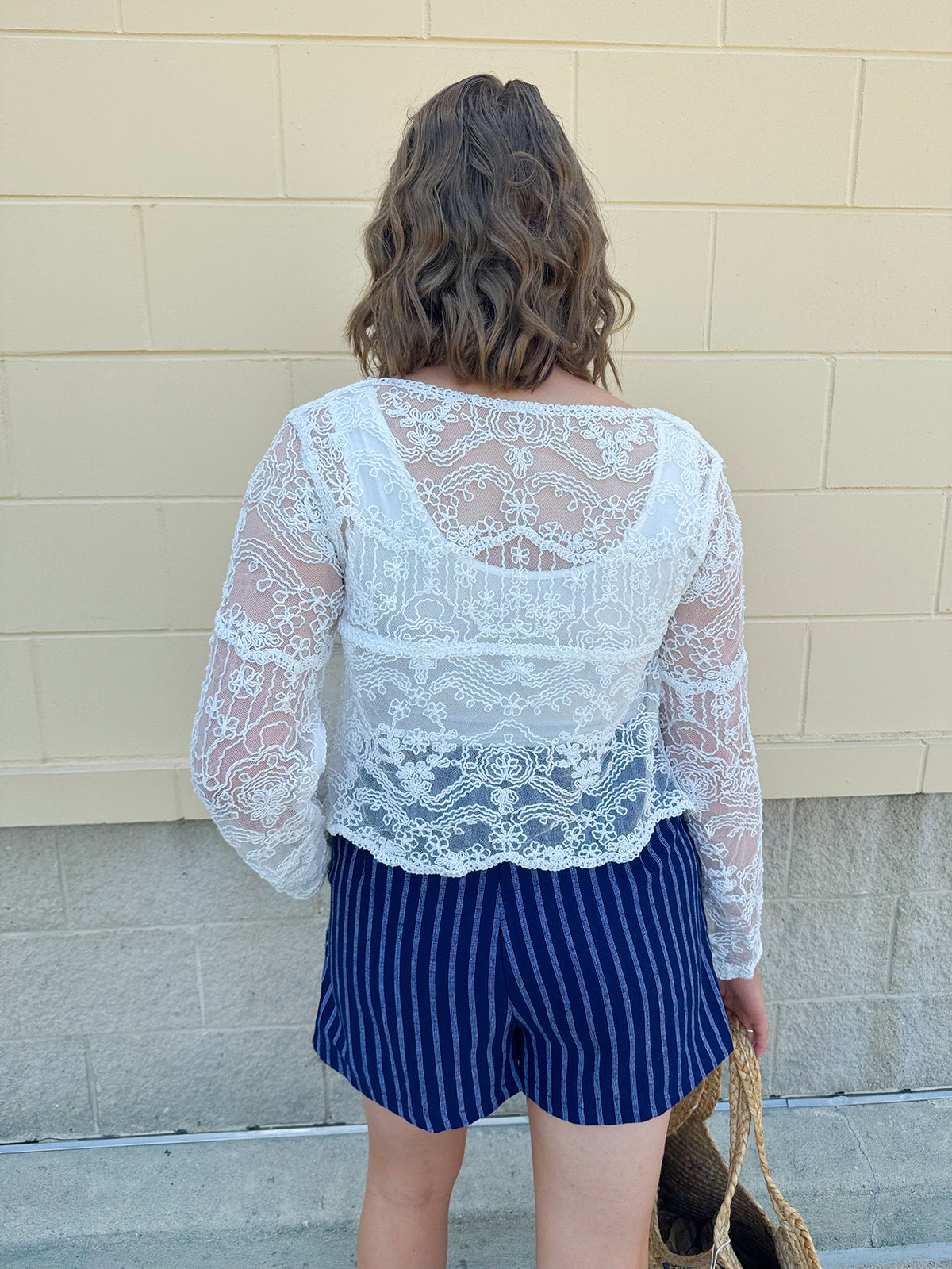 Whisper Lace Button Down Cardigan