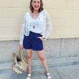 Whisper Lace Button Down Cardigan