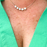 Sorrelli Shaughna Tennis Necklace  - White Opal