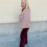 Garnet Stride Pintuck Blouse