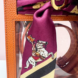 The Victory Lane Leather Clear Crossbody in Camel