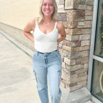 Breezy Times Ribbed V-Neck Top | Styled View