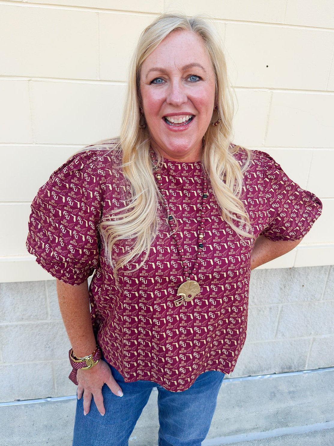 Spirit State Puff Sleeve Blouse