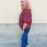 Spirit State Puff Sleeve Blouse