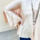 {FINAL SALE} Cue The Chic Satin Blouse