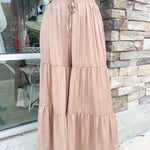 Composed Charm Satin Wide Leg Pants | Front View