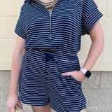 {FINAL SALE} Call it Cozy Polo Style Knitted Romper