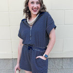 Call it Cozy Polo Style Knitted Romper