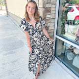 Downtown Daze Floral Midi Dress