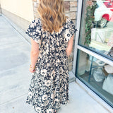 Downtown Daze Floral Midi Dress