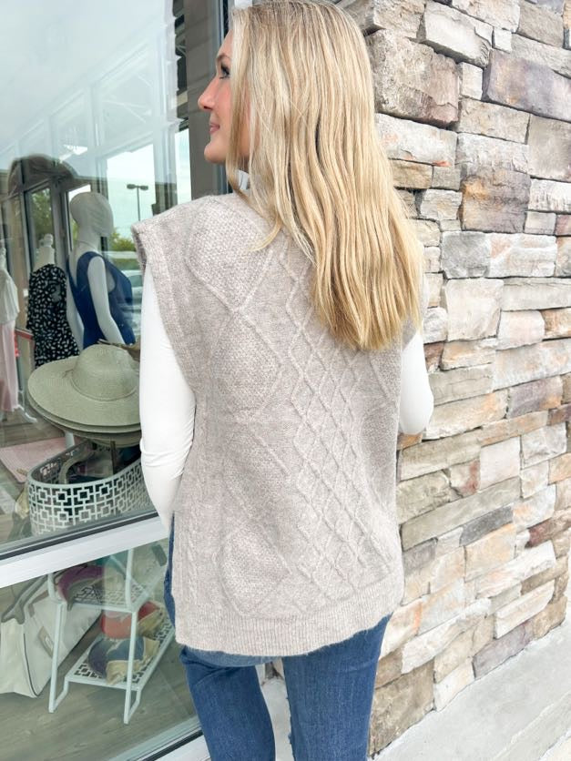 Fall Snuggles Sweater Vest | Back View