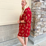 Adrienne Charlotte Garnet Football Dress