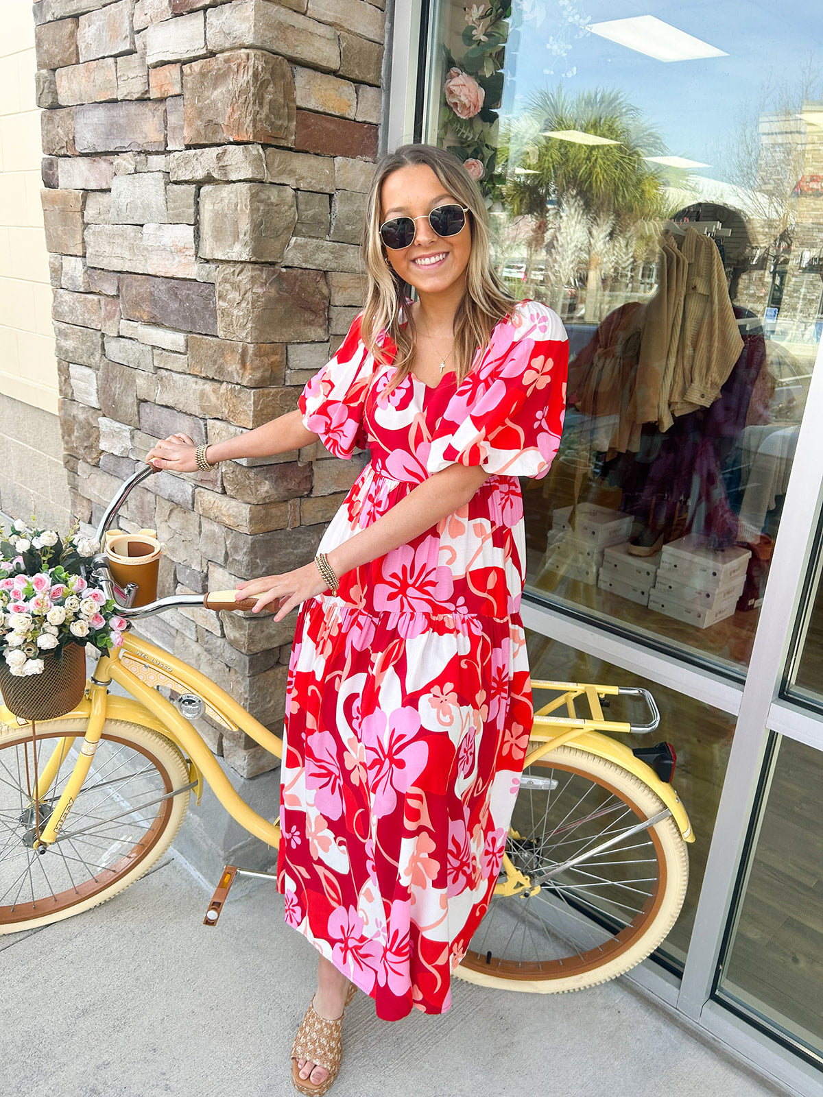 Embracing Love Flora Midi Dress | Styled View