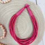 Rachel Rope Necklace  in Berry