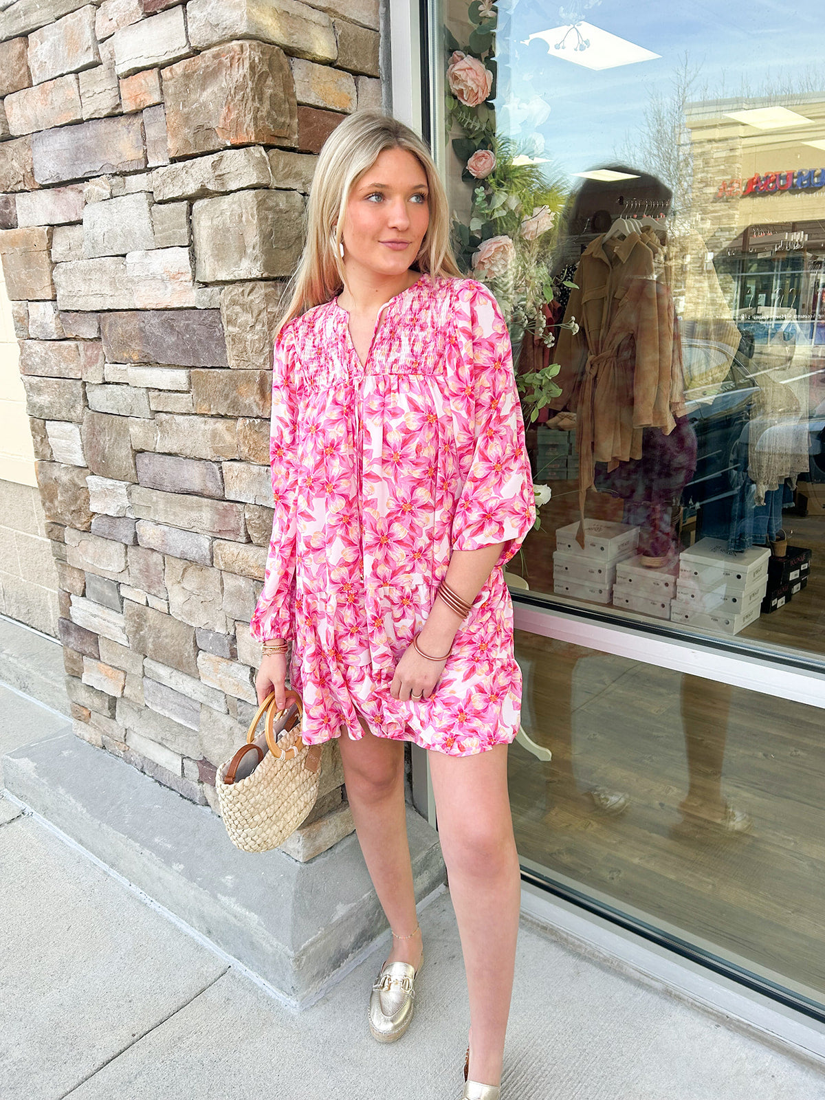 Love Unmatched Floral Mini Dress | Styled View