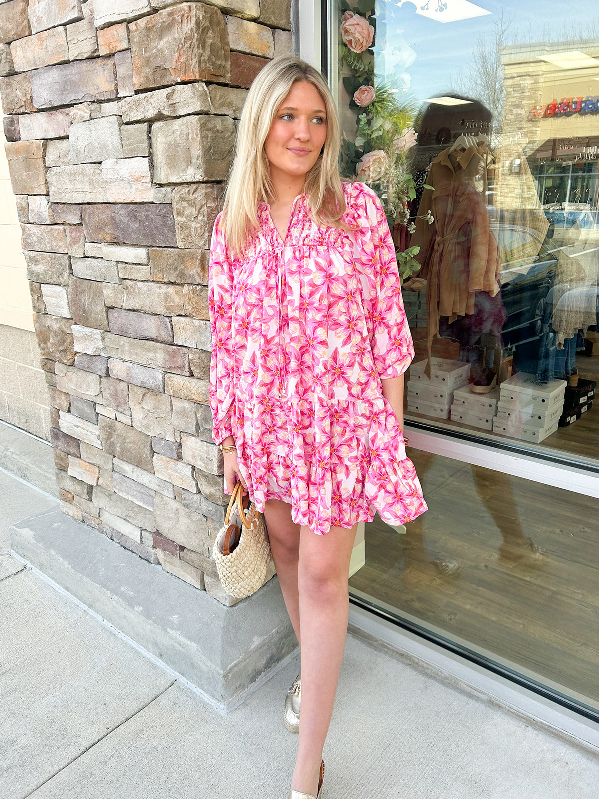 Love Unmatched Floral Mini Dress | Front View